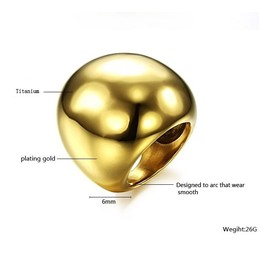 The King of Quantity Male Exaggerate Titanium Ring
