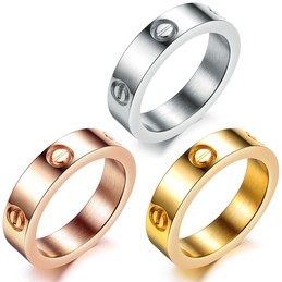 The Queen of Quality Screw Titanium Ring 