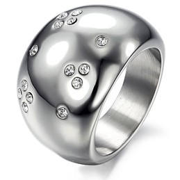 The Queen of Quality Exaggerate Titanium Ring 