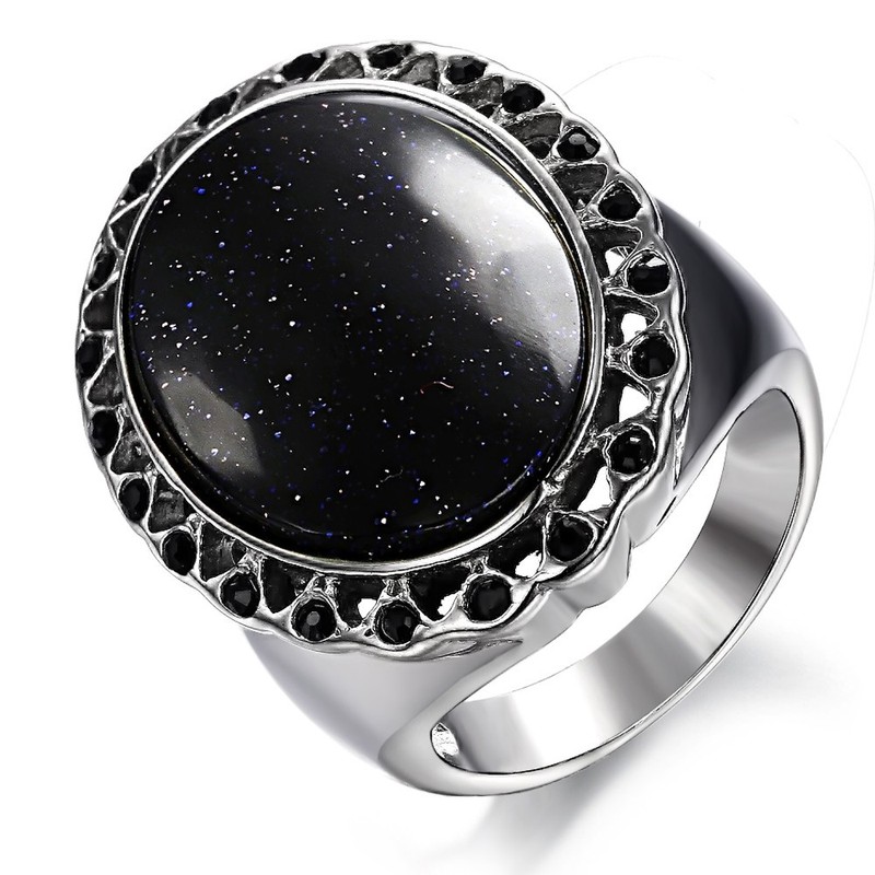 Complete in Specifications Exaggerate QuartziteTitanium Ring 