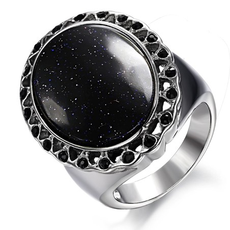 Complete in Specifications Exaggerate QuartziteTitanium Ring 