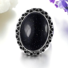 Complete in Specifications Exaggerate QuartziteTitanium Ring 
