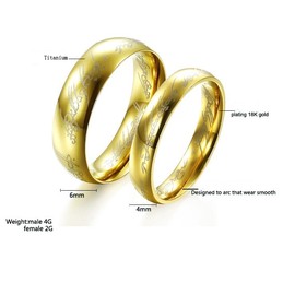 Selling Well all over the World Titanium Ring For Lovers 