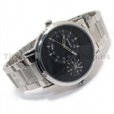 Adjustable Time of Two Different Area Calendar Two Clock Mechanism Fashion Wacthes 12311