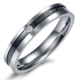 to Enjoy High Reputation at Home and Abroad Titanium Ring For Lovers 