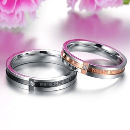to Enjoy High Reputation at Home and Abroad Titanium Ring For Lovers 