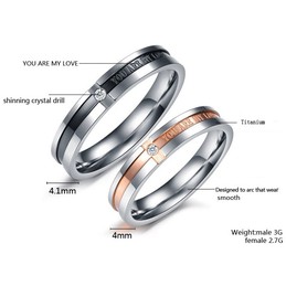 to Enjoy High Reputation at Home and Abroad Titanium Ring For Lovers 