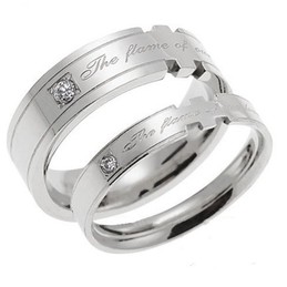 Stable Quality Titanium Ring For Lovers 