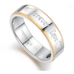 Quality and Quantity Assured Fashion Titanium Ring For Lovers 
