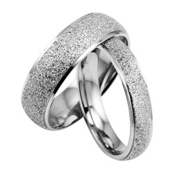 Stable Quality Scrub Titanium Ring For Lovers