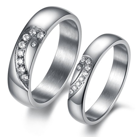 Durable in Use Titanium Ring For Lovers 