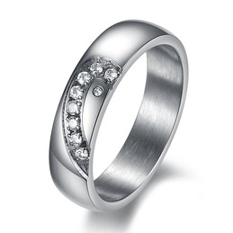 Durable in Use Titanium Ring For Lovers 