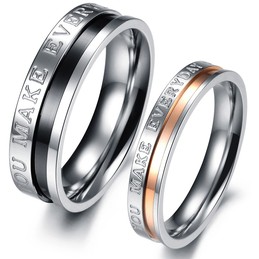 Complete in Specifications Titanium Ring For Lovers