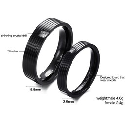 to Have a Long Story Simple Titanium Ring For Lovers