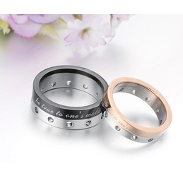 Stable Quality Titanium Ring For Lovers 