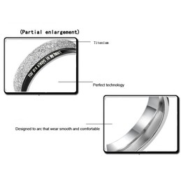 Dependable Performance Black Titanium Ring For Lovers 
