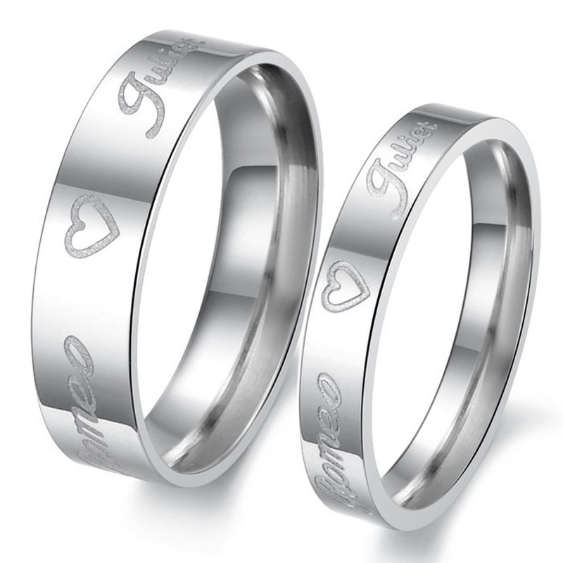 Dependable Performance Sweetheart Titanium Ring For Lovers 