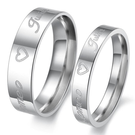 Dependable Performance Sweetheart Titanium Ring For Lovers 