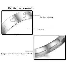 Dependable Performance Sweetheart Titanium Ring For Lovers 