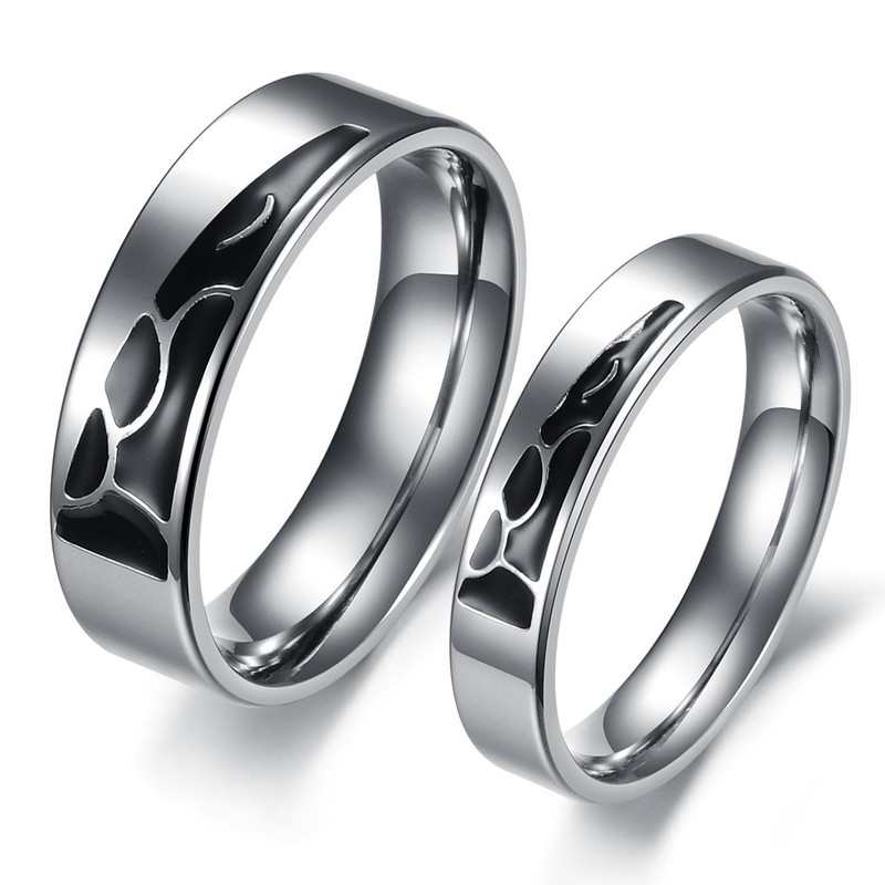 Stable Quality Titanium Ring For Lovers 