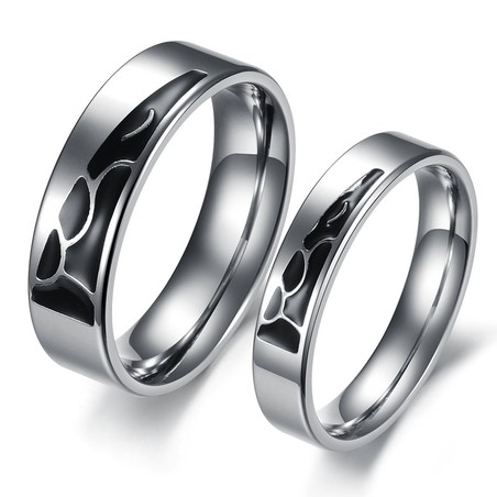Stable Quality Titanium Ring For Lovers 