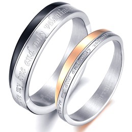 The Queen of Quality Alternative Creative Titanium Ring For Lovers