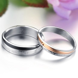 The Queen of Quality Alternative Creative Titanium Ring For Lovers