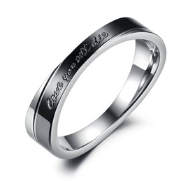The Queen of Quality Wrap Titanium Ring For Lovers 