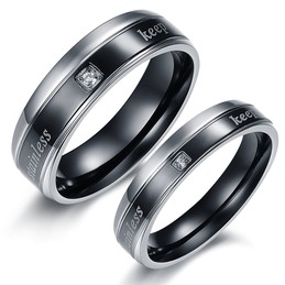 Stable Quality Elegant Titanium Ring For Lovers
