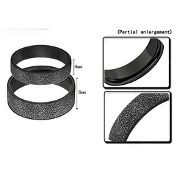 Superior Quality Black Titanium Ring For Lovers 