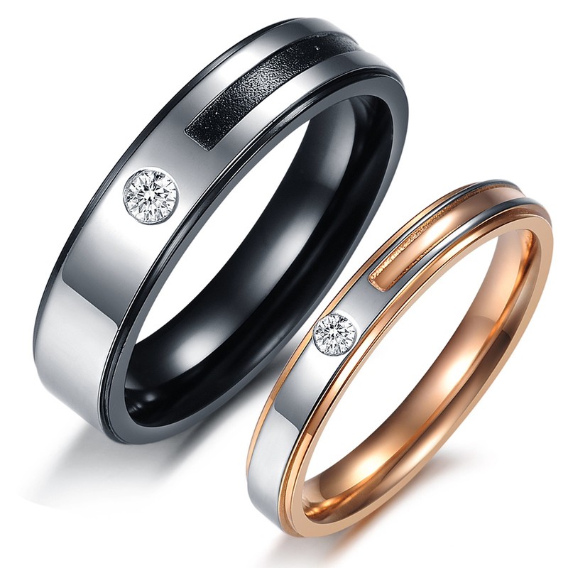 The Queen of Quality Concise Titanium Ring For Lovers