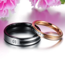 The Queen of Quality Concise Titanium Ring For Lovers