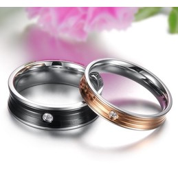 Excellent Quality Concise Titanium Ring For Lovers 