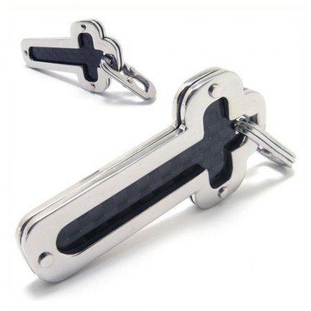 Men's Pure Titanium Cross Necklace Pendant Chain (New)