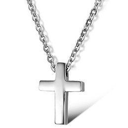 Quality and Quantity Assured Female Cross Titanium Necklace 