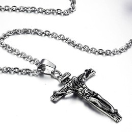 Easy to Use Cross Titanium Necklace 