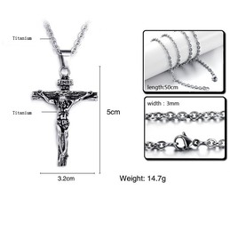 Easy to Use Cross Titanium Necklace 