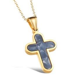 Easy to Use Female Cross Titanium Necklace 