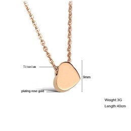 World-wide Renown Sweetheart Titanium Necklace 