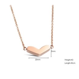 Reliable Quality Sweetheart Titanium Necklace 