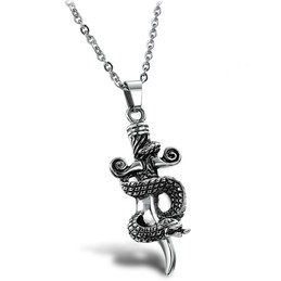 High Quality Male Cross Titanium Necklace 