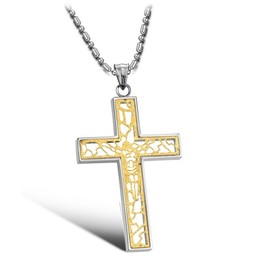 The Queen of Quality Male Cross Titanium Necklace