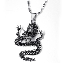 High Quality Male Kirin Titanium Necklace 