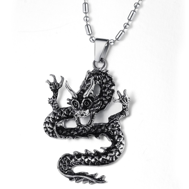 High Quality Male Kirin Titanium Necklace 