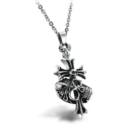 The King of Quantity Male Cross Titanium Necklace 