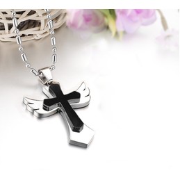 Stable Quality Cross Titanium Necklace 