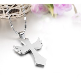 Stable Quality Cross Titanium Necklace 