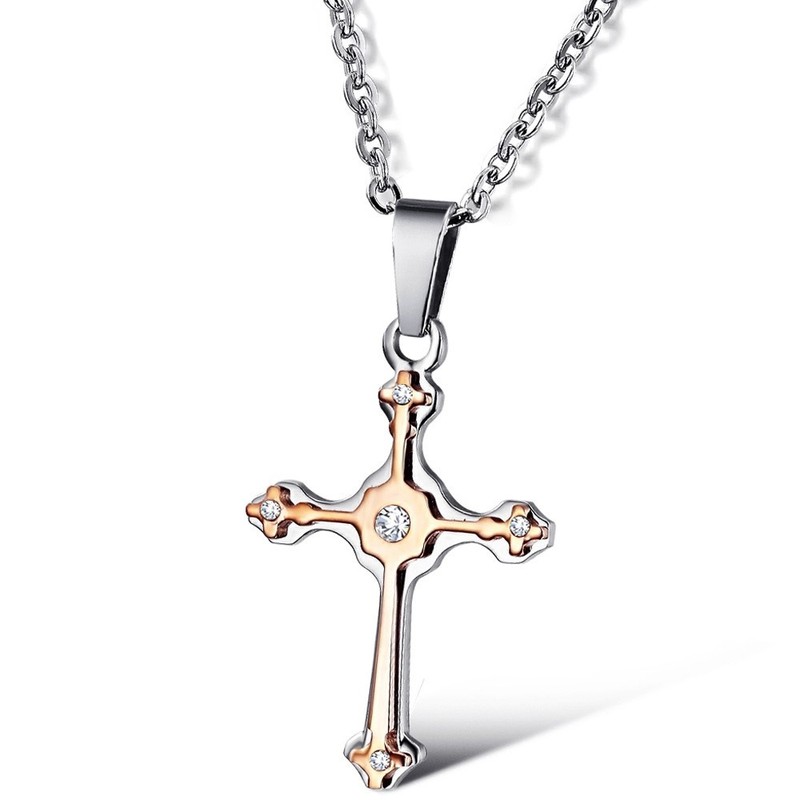 Reliable Quality Female Cross Titanium Necklace 