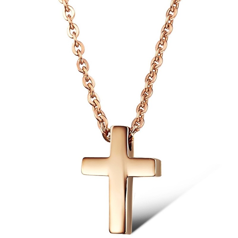 High Quality Cross Titanium Necklace