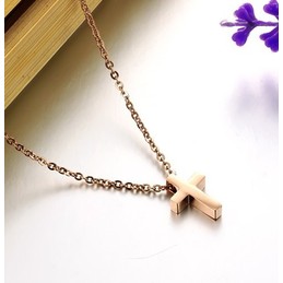High Quality Cross Titanium Necklace